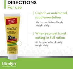 Tomlyn Nutri-Stat Malt-Flavored High Calorie-Nutritional Gel for Dogs & Cats, 4.25oz