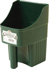 Little Giant® Plastic Enclosed Feed Scoop | Heavy Duty Durable Stackable Feed Scoop with Measure Marks | 3 Quart | Ranchers, Homesteaders and Livestock Farmers |