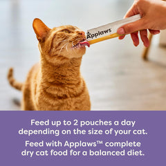 Applaws Lickable Cat Treats – Variety Pack (Chicken, Tuna & Salmon) 60 x 0.5 oz Sachets