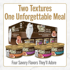 Fancy Feast Savory Centers Beef Pate Wet Cat Food – 24 Pack 3 oz Cans