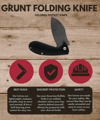 American Buffalo® Grunt Folding Knife