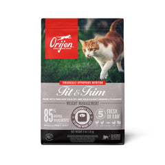 ORIJEN Fit and Trim Dry Cat Food, Grain Free Cat Food for Adult Cats, with WholePrey Ingredients