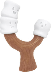 Nylabone Marshmallow Stick Strong Chew Toy for Dogs, Dog Toys for Moderate & Aggressive Chewers, Marshmallow & Peanut Butter Flavor