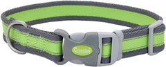 Coastal Pet - Pro - Reflective Adjustable Dog Collar, Bright Green with Grey