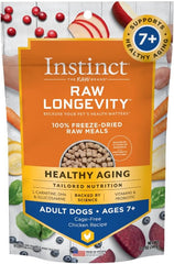 INSTINCT DOG LONGEVITY FREEZE-DRIED GRAIN FREE SENIOR POLLOCK 14OZ