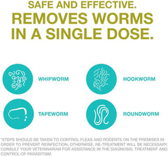 Elanco Chewable Quad Dewormer for Dogs, , 4 Chewable Tablets, White