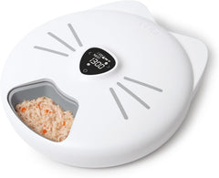 Catit PIXI Smart 6-Meal Feeder – Automatic and Customizable Feeding Schedule with App Support, White