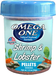 OMEGA One Shrimp & Lobster Pellet, 1.2oz, Yellow
