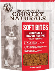 Grandma Mae's Country Naturals Chicken and Bacon Dog Treats and Snacks |All Natural | Made in The USA | 5 oz.