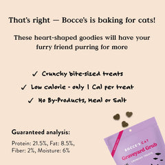 Bocce's Bakery All-Natural, Seasonal, Graveyard Grub Cat Treats, Wheat-Free, Limited-Ingredient Soft & Chewy Treats Inspired by Halloween, 2 oz