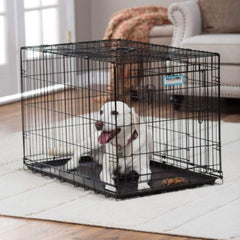 Precision Pet Products Two Door Provalue Wire Dog Crate, For Pets 50-70 lbs, With 5-Point Locking System