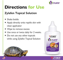 Zymox Zylafen Topical Solution for Reptiles, 1.25 oz. – Supports Healthy, Complete Shedding for Lizards, Snakes, Turtles & Frogs – Soothes Irritated Skin: Abrasions, Wounds, & Abnormal Shedding