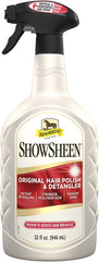 Absorbine ShowSheen Hair Polish & Detangler 32oz Spray Bottle, Horse and Dog Coat, Mane and Tail, Instant Detangling & Reduces Hair Breakage for Healthy Grooming & Radiant Shine