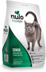 Nulo Senior Freestyle Limited Plus Grain Free Dry Cat Food: All Natural Limited Ingredient Diet For Digestive & Immune Health - Allergy Sensitive Non Gmo Alaska Pollock, Duck & Sweet Potato Recipe