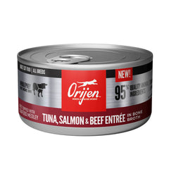 ORIJEN Tuna, Salmon and Beef Entree Adult Wet Cat Food, WholePrey Ingredients