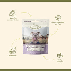 BADLANDS RANCH - Superfood Complete, Air-Dried Adult Dog Food - High Protein, Zero Fillers, Superfood Nutrition by Katherine Heigl (11.5 oz, Lamb & Venison)
