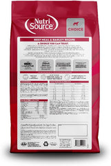 NutriSource Choice Dry Dog Food, Beef Meal & Barley Recipe