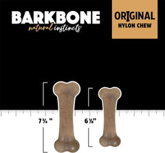 Pet Qwerks Original BarkBone - Nylon Dog Bone for Aggressive Chewers - Bacon Flavor