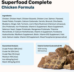 Badlands Ranch Superfood Complete, Air-Dried Adult Dog Food - High Protein, Zero Fillers, Superfood Nutrition by Katherine Heigl (11.5 oz., Premium Chicken)