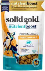 Solid Gold Healthy Dog Treats - Functional Treats for Training + Gut Health - Beef with Salmon Oil Healthy Training Treats for Dogs 5.2-oz