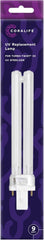 Coralife Aquarium Fish Tank Marine Salt Water Turbo-Twist UV Sterilizer 9 Watt Replacement Bulb, For 3X up to 125 Gallons