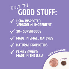 Health Extension Grain Free Venison & Sweet Potato Dry Dog Food (23.5 lb / 10.66 kg) - Lean Protein Formula for Dogs with Poultry Allergies & Sensitive Stomachs