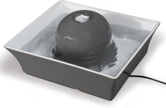 Drinkwell - PetSafe Drinkwell Ceramic Pet Water Fountain - Quiet Automatic 70oz Dispenser for Cats & Dogs with Filters - Dishwasher Safe Square Design