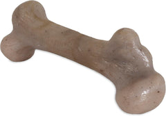 Pet Qwerks Dinosaur BarkBone - Nylon Dog Bone for Aggressive Chewers - Bacon Flavor