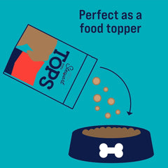 Miracle Corp - Stewart Freeze Dried Dog Food Topper, PuffTops, Bacon, Chicken, Apple & Kale, 3.5 Ounce Resealable Pouch, Flavor Enhancing Meal Topper or Dog Treat, Made in USA