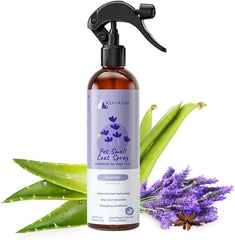 kin+kind Dog Deodorizing Spray - Safe, Natural, & Easy to Use Pet Odor Eliminator, Premium Cat/Dog Detangler Spray Formula Made w/Aloe, Dog Deodorizer for Smelly Dogs/Cats Made in The USA