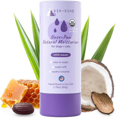 kin+kind Organic Dog and Cat Nose and Paw Balm Stick - 1.76oz Shea Butter - Pet Supplies for Puppies and Dogs - Dog Accessories, Dog Supplies, Dog Paw Balm, Dog Nose Balm, Paw Butter Balm for Dogs