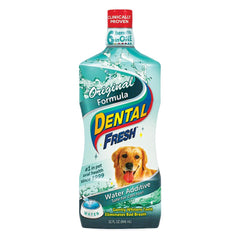 Dental Fresh Water Additive for Dogs, Original Formula, Dog Breath Freshener and Dog Teeth Cleaning for Dog Dental Care– Add to Water