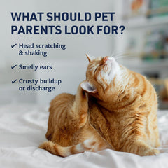 Veterinary Formula Clinical Care Ear Therapy Wipes – Cat and Dog Ear Cleaner – Help Relieve Itchy Ears Quickly & Effectively Remove Dirt, Debris, and Foul Odor