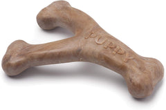 Benebone Puppy Wishbone Dog Chew Toy, Made in USA, Real Bacon Flavor