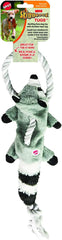 Skinneeez Tugs Forest Raccoon- Dog Toy for Tug-of-War with Squeaker and Crinkle Sound Dogs and Puppies