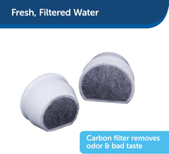 Drinkwell - PetSafe Drinkwell Replacement Carbon Filters, Dog and Cat Ceramic Water Fountain Filters, 4-Pack