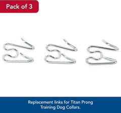 Titan - Coastal Pet Titan Extra Links for Dog Prong Training Collars - Training Metal Dog Collar Links - Durable Rust-Resistant and Quality Supplies