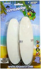 A&E Cage Company birds Natural Flavoring 6in Cuttlebone Twin Pack