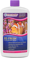 DrTim’s Aquatics Re-Fresh – 16 oz – Natural Water Clarifier for Reef, Nano & Seahorse Aquariums – Removes Green/Brown Water Stains & Odors – 100% Natural Formula