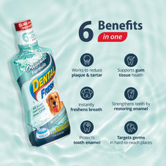 Dental Fresh Water Additive for Dogs, Original Formula, Dog Breath Freshener and Dog Teeth Cleaning for Dog Dental Care– Add to Water