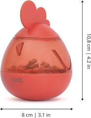 Catit PIXI Treat Dispenser, Interactive Treat Dispensing Cat Toy, Rooster