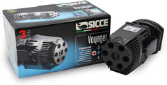 SICCE Voyager 3 Wave Maker Flow Pump 1200 GPH | 360°Adjustable Quiet Submersible Magnetic Powerhead for Saltwater & Freshwater Tanks, Quiet Aquarium Water Circulation Pump 25 to 125 Gallons