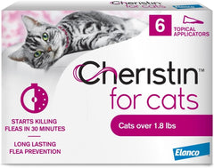 Elanco Cheristin Flea Treatment & Prevention for Cats | Fast acting topical flea treatment for cats over 1.8 lbs |