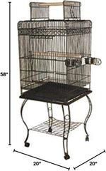 A&E Cage 600H Black Economy Play Top Bird Cage
