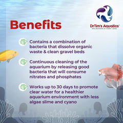 DrTim's Aquatics Freshwater Waste-Away Time Release Gel – Natural Fish Tank & Aquarium Leave-in Waste Management Solution for Dissolving Cleaning Organic Sludge – Medium