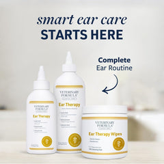 Veterinary Formula Clinical Care Ear Therapy Wipes – Cat and Dog Ear Cleaner – Help Relieve Itchy Ears Quickly & Effectively Remove Dirt, Debris, and Foul Odor