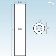 Aquatic Life 10-Inch Sediment Pre-Filter, Aquarium RODI Reverse Osmosis Deionization Water Filter Replacement Cartridge, 5-Micron.
