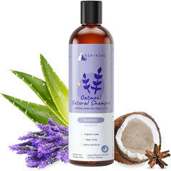 kin+kind Oatmeal Shampoo Lavender for Dogs & Cats Natural Dog Shampoo for Itchy & Sensitive Skin with Colloidal Oatmeal, Olive Oil & Coconut Oil Moisturizing & Safe Pet Shampoo Made in USA