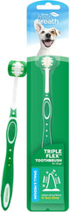 TropiClean Fresh Breath TripleFlex Toothbrush for Large Dogs | 360-Degree Toothbrush |