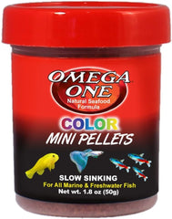 Omega One Color Mini Pellets, Sinking